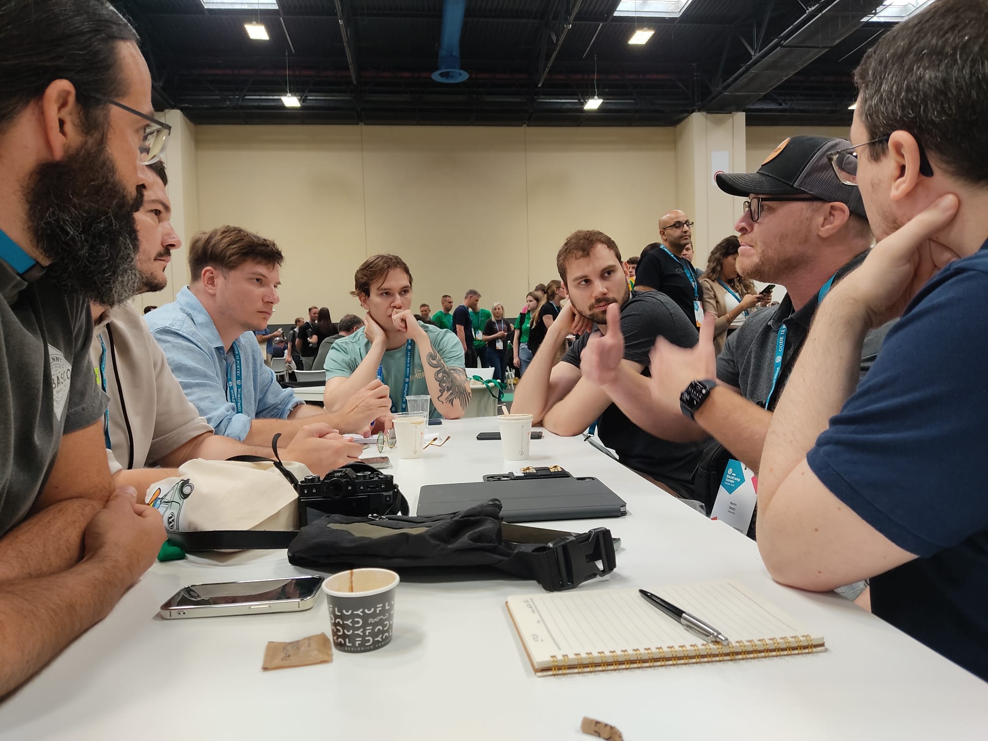 The Digital Gravy team sitting at a table, discussing future projects